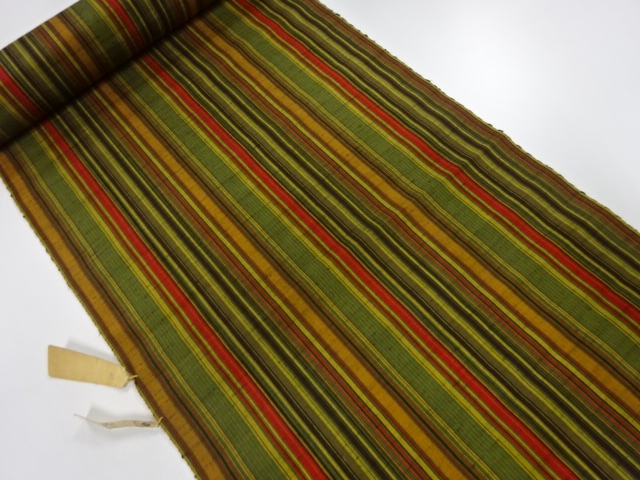 JAPANESE KIMONO / ANTIQUE BOLT FOR KIMONO / SILK / TSUMUGI